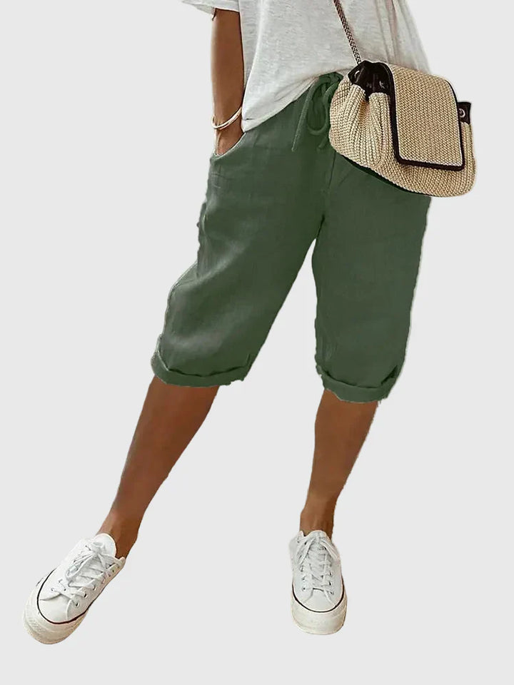 Madelyn – Relaxed Drawstring Bermuda Shorts