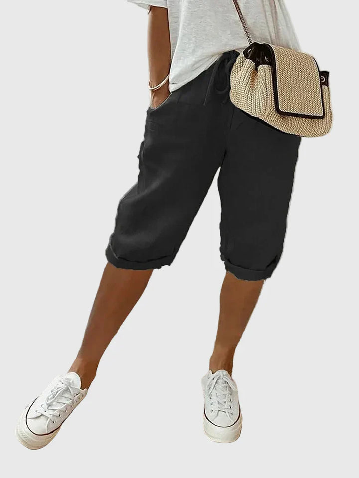 Madelyn – Relaxed Drawstring Bermuda Shorts