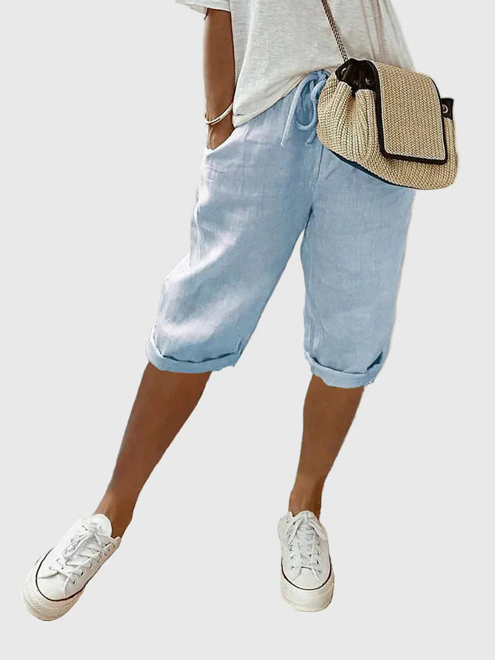 Madelyn – Relaxed Drawstring Bermuda Shorts